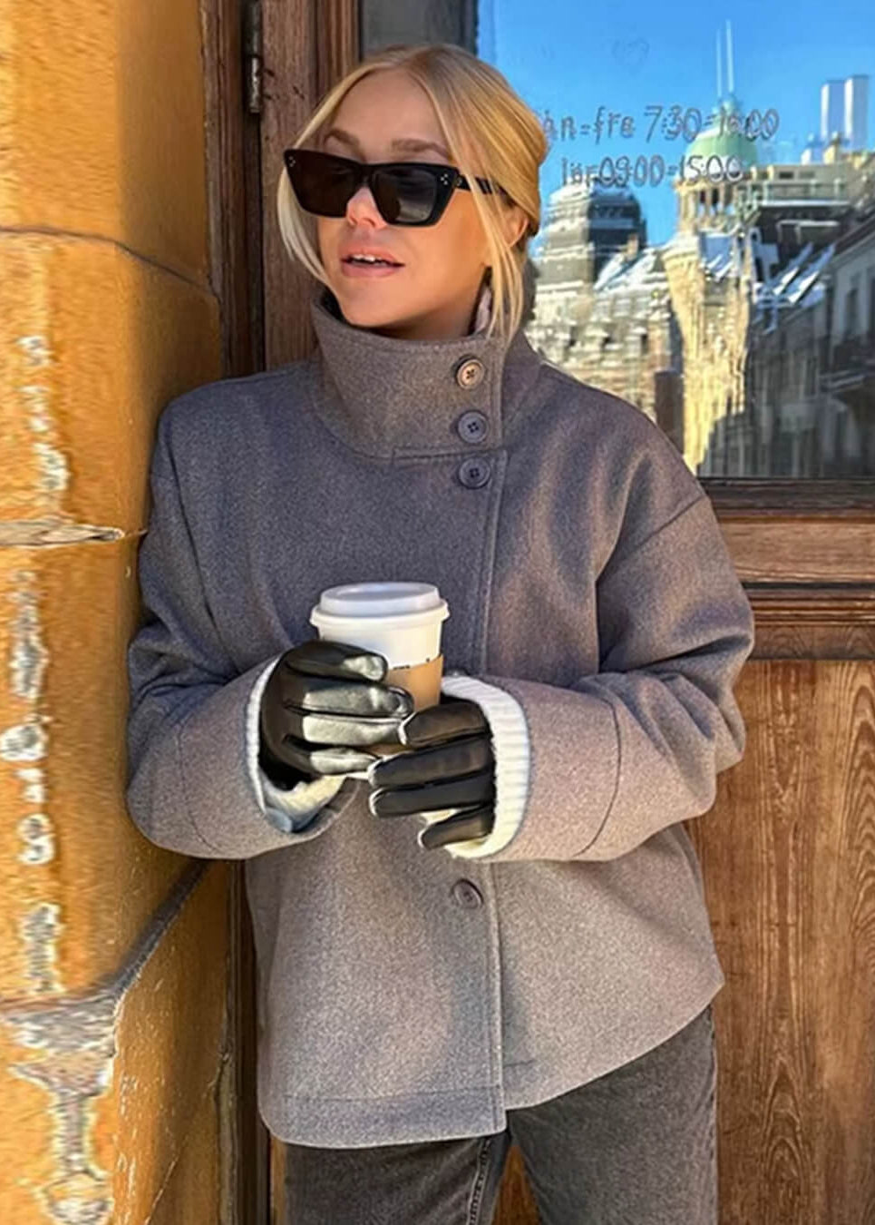 Sloan™ | High-Neck Classic Wool Coat