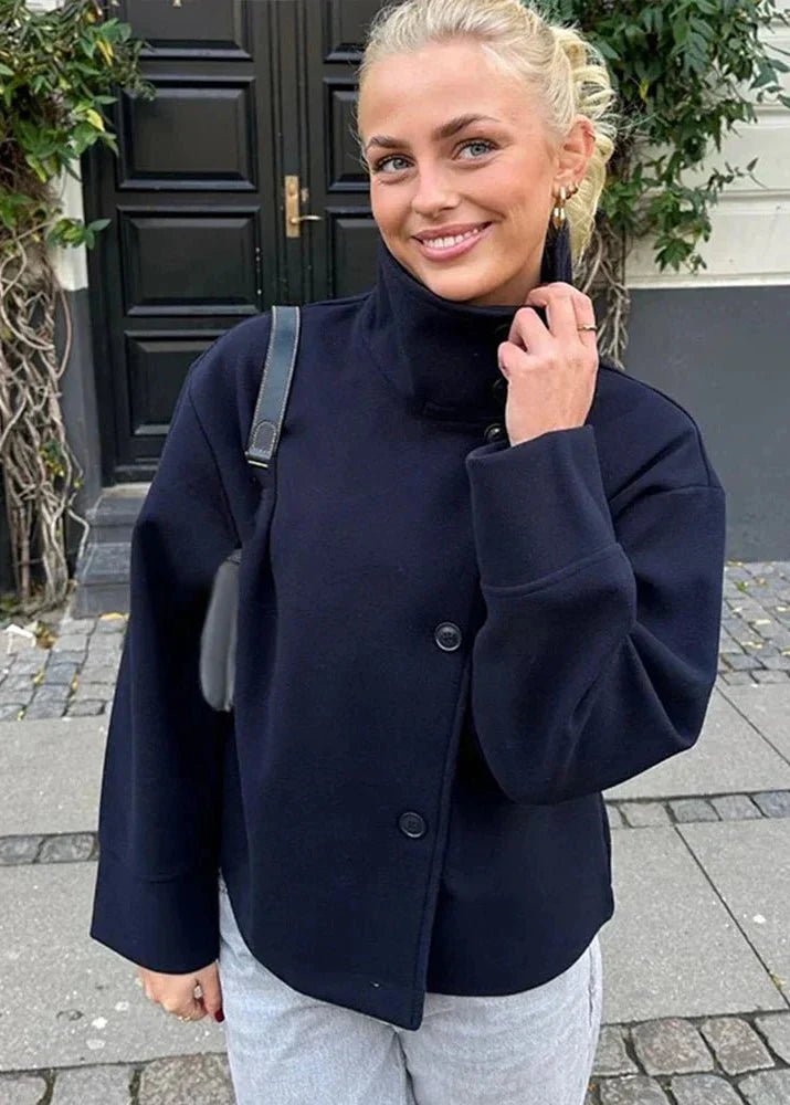 Sloan™ | High-Neck Classic Wool Coat