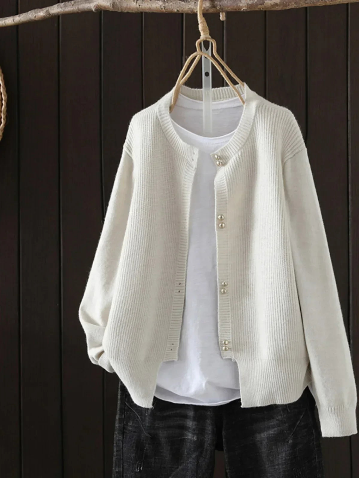 Celina™ | Pearl-Button Cardigan