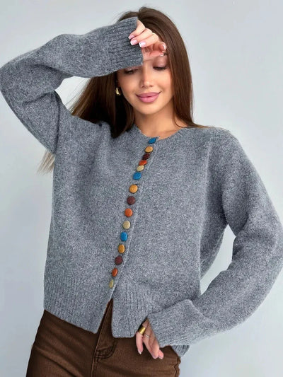 Clara™ | Button-Accent Cardigan