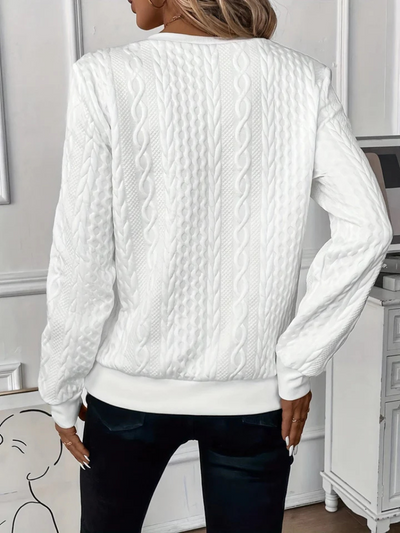 Brooke™ | Cable Knit Zip Sweater