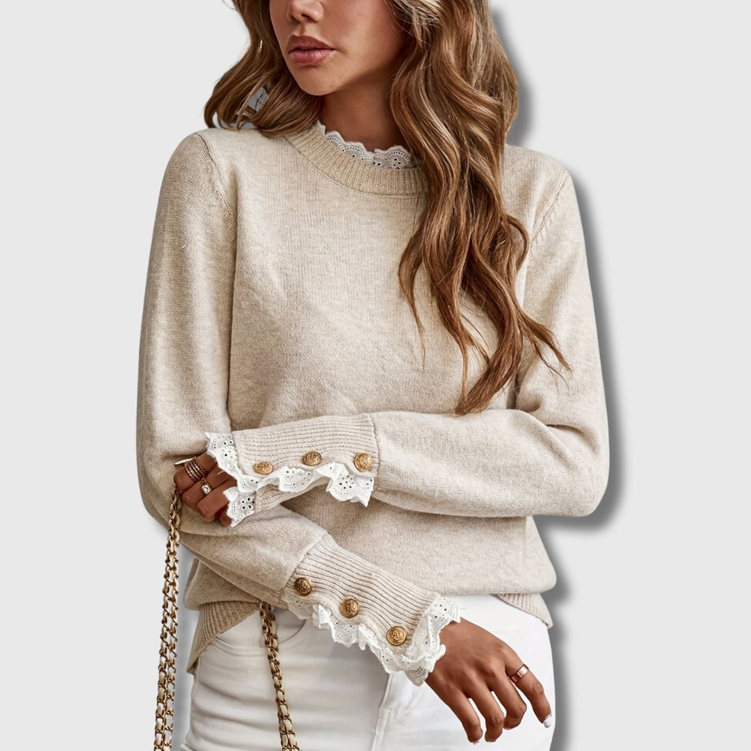 Sofie™ | Sweater with Lace Details