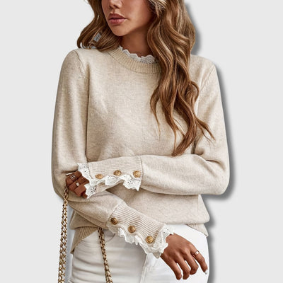 Sofie™ | Sweater with Lace Details