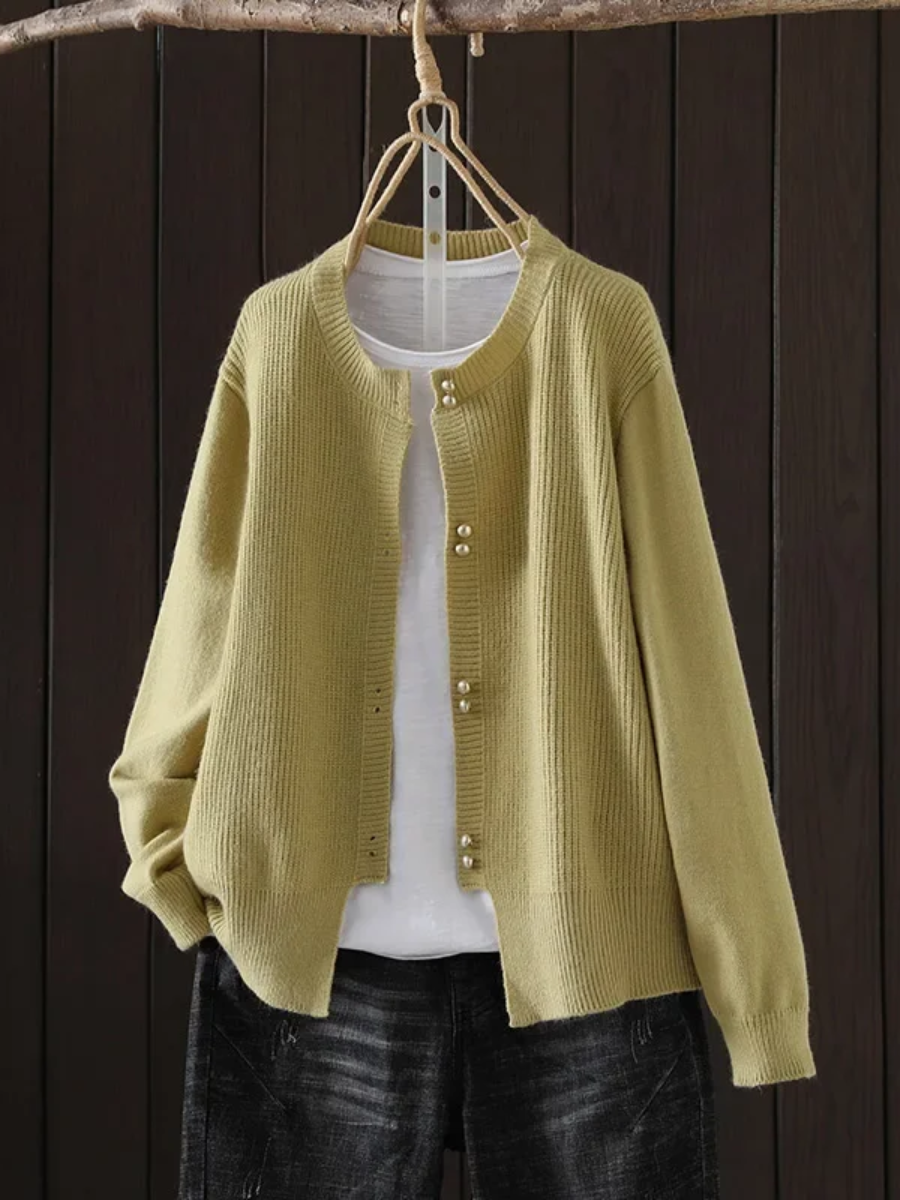 Celina™ | Pearl-Button Cardigan