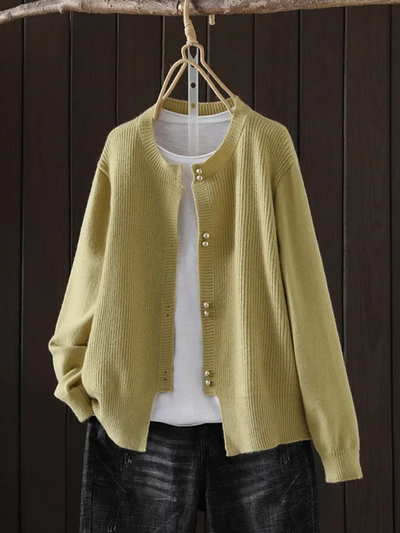Celina™ | Pearl-Button Cardigan