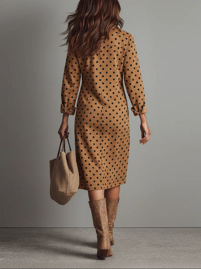 Avery™ | Suede Shirt Midi Dress