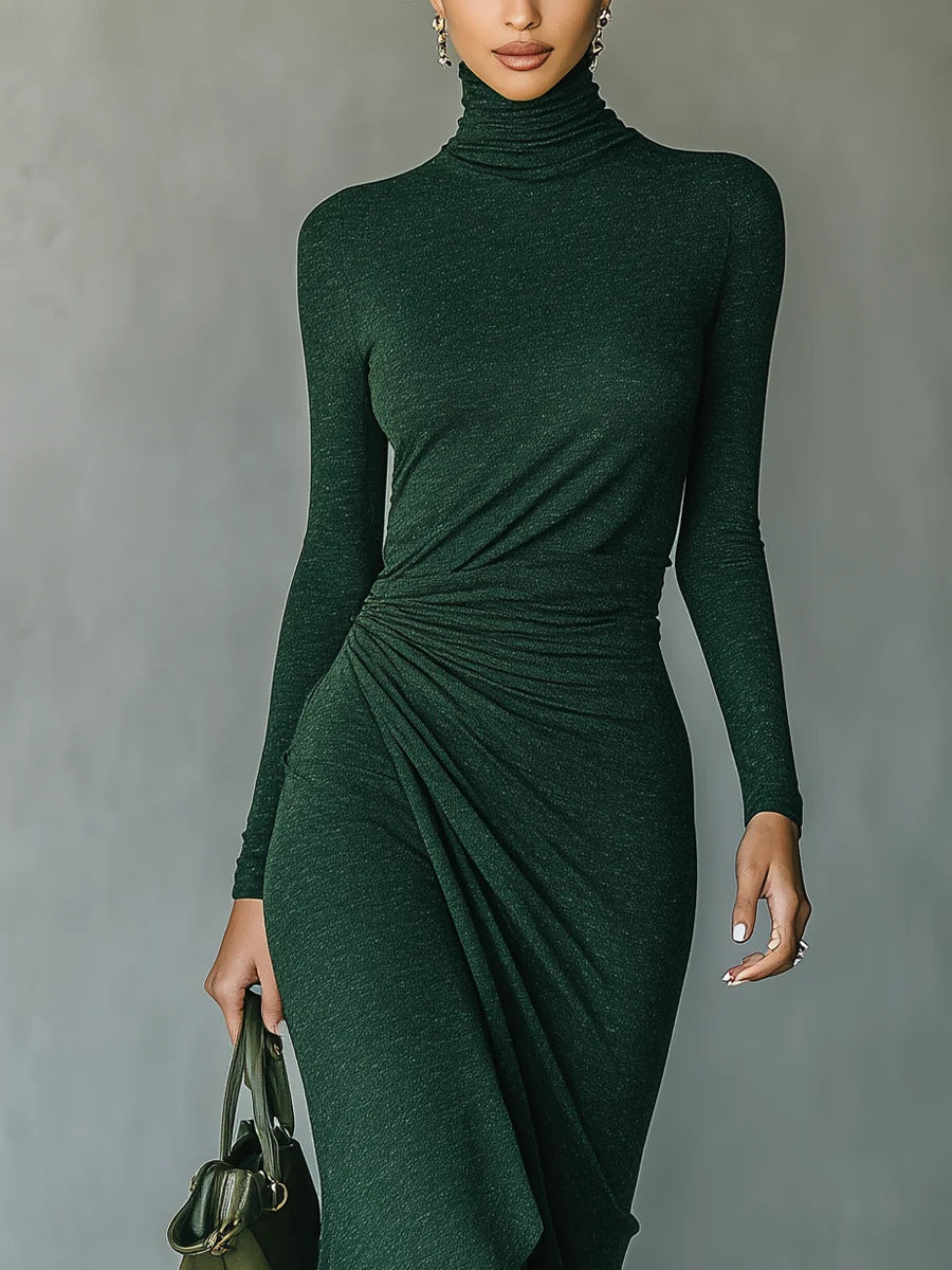 Susan™ | Asymmetrical Wrap Midi Dress