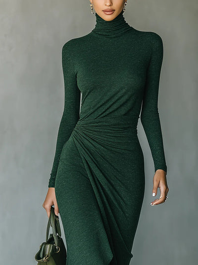 Susan™ | Asymmetrical Wrap Midi Dress