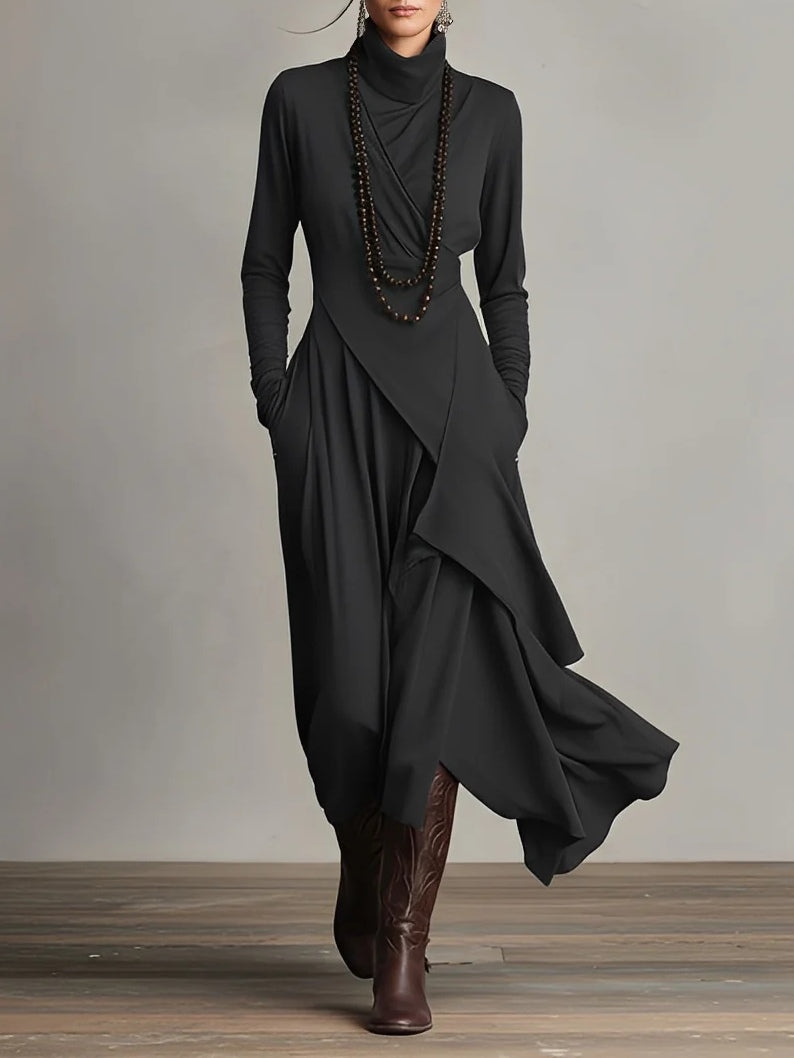 Brielle™ | Elegant Draped Maxi Dress