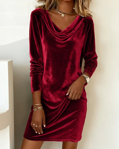 Riley™ | Loose-Fit Velvet Dress