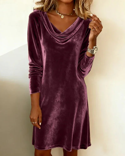 Riley™ | Loose-Fit Velvet Dress