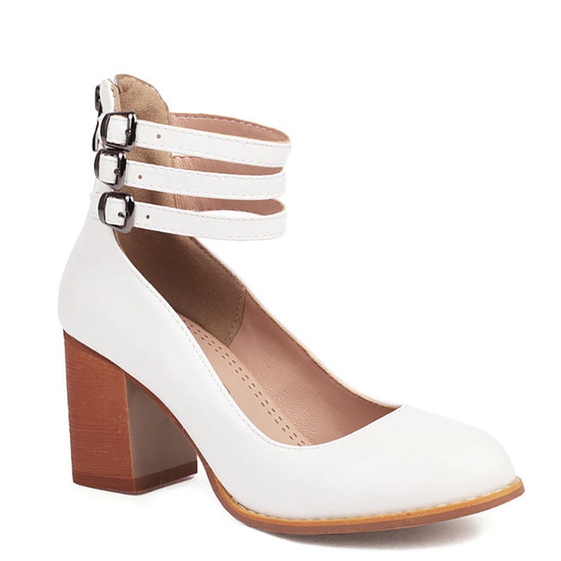 Vivienne™ | Triple Buckle Heels
