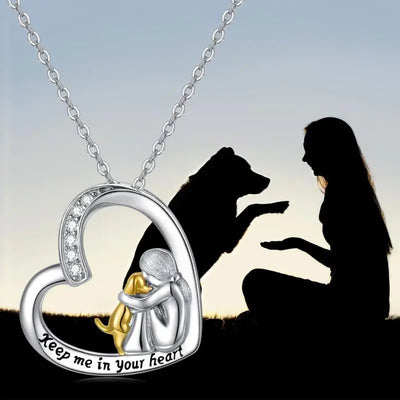 Emery™ | Heart Dog Pendant Necklace