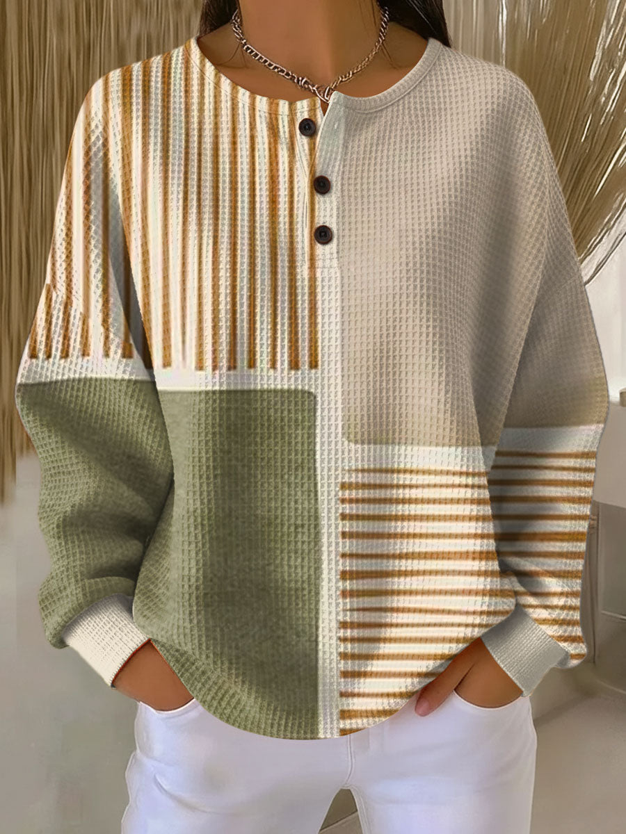 Sienna™ | Luxe Waffle Knit Daily Sweater
