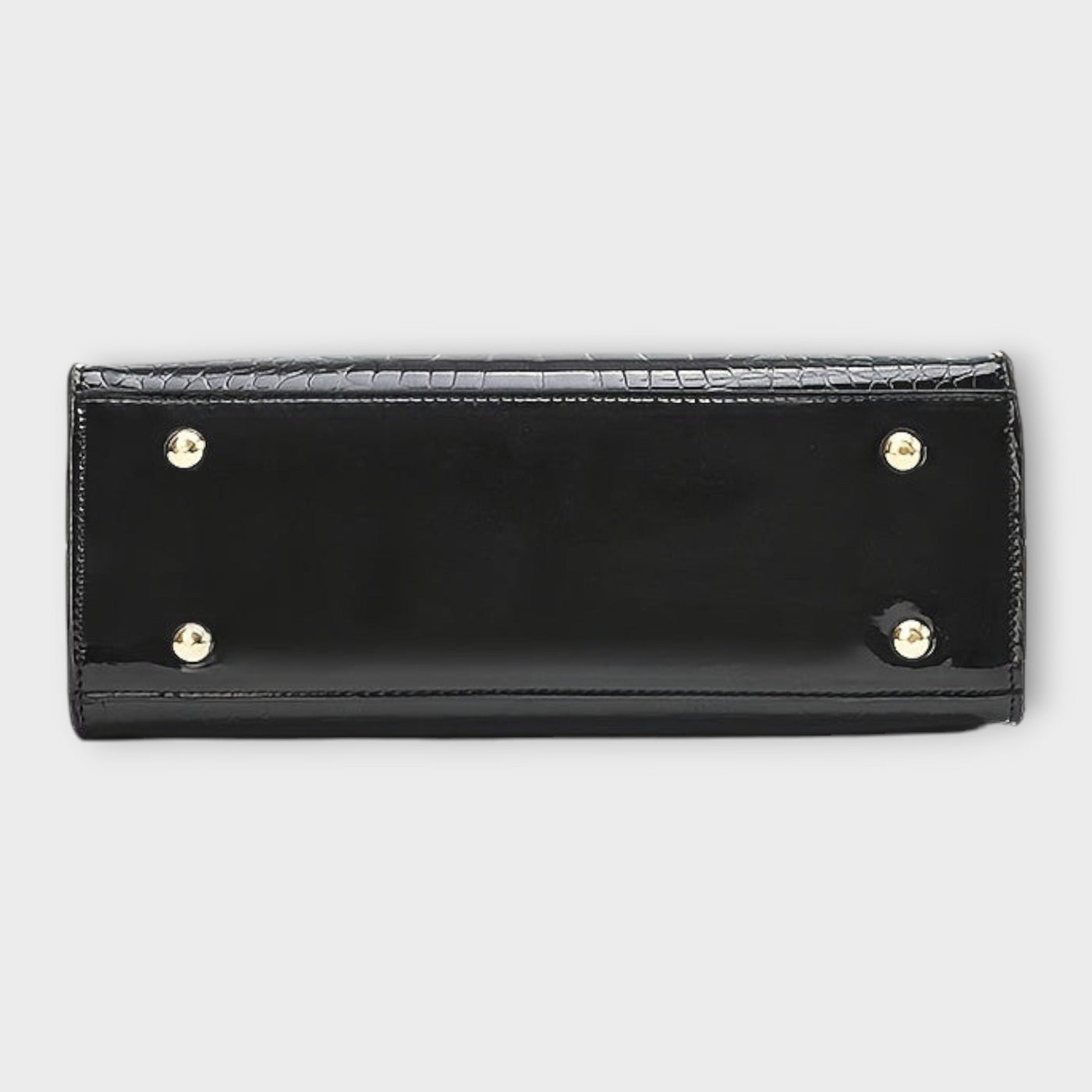 Zoey - Glossy Crocodile Pattern Handbag