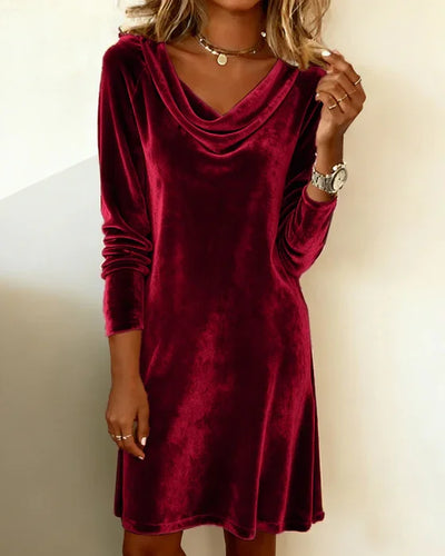 Riley™ | Loose-Fit Velvet Dress