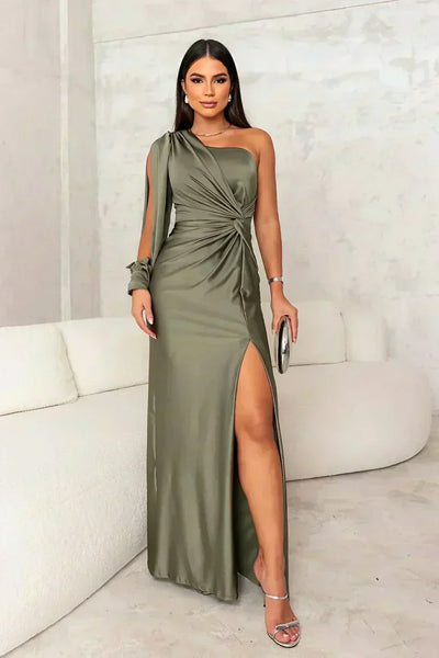 Riley™ | One-Shoulder Evening Maxi Dress
