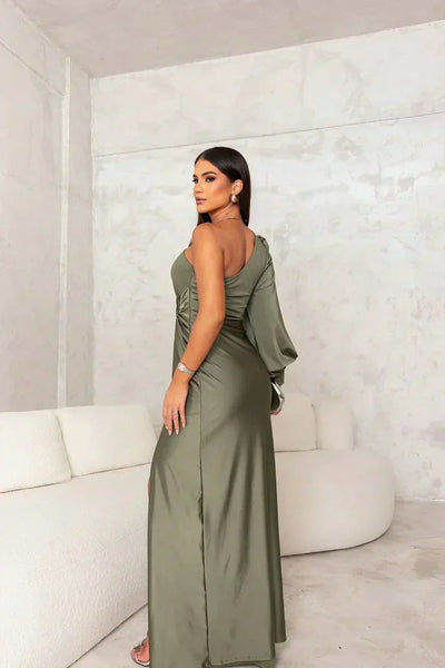 Riley™ | One-Shoulder Evening Maxi Dress