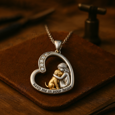 Emery™ | Heart Dog Pendant Necklace