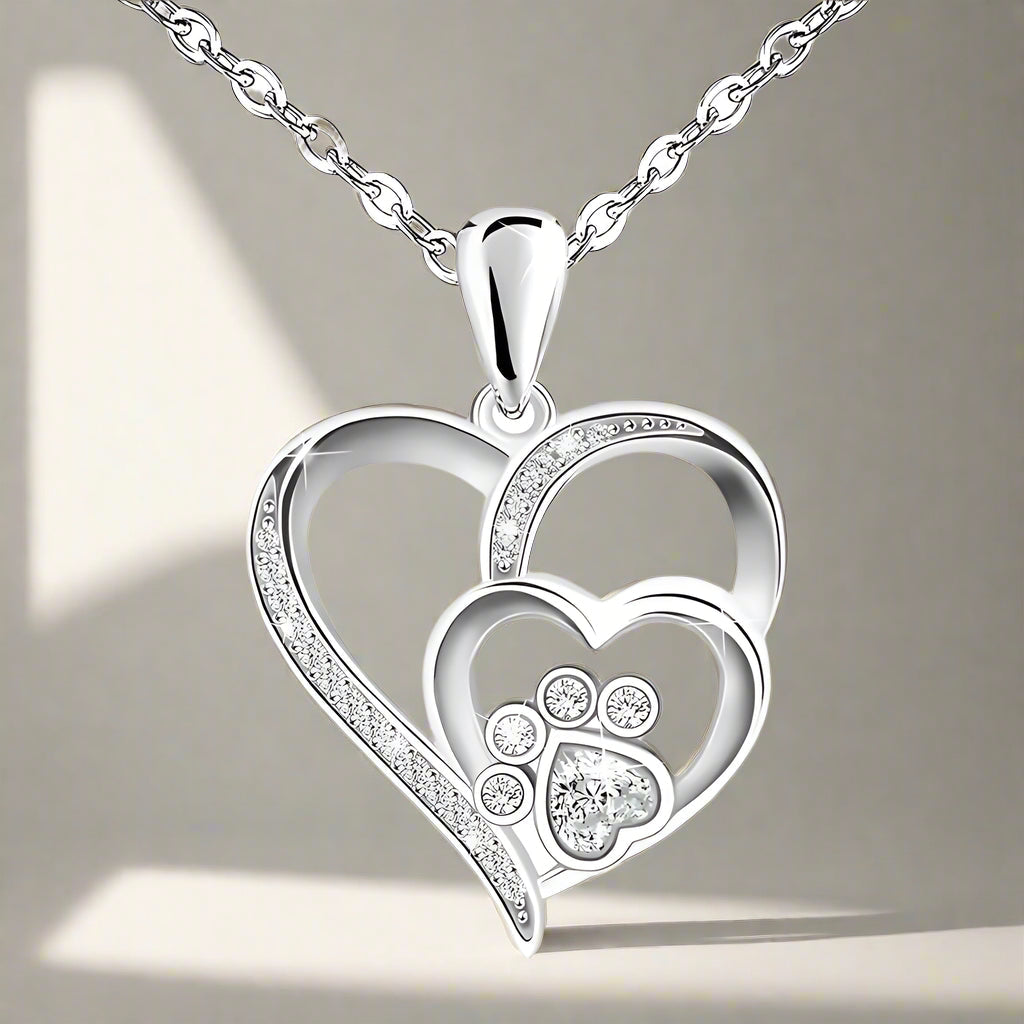 Aurielle™ | Paw Heart Pendant Necklace