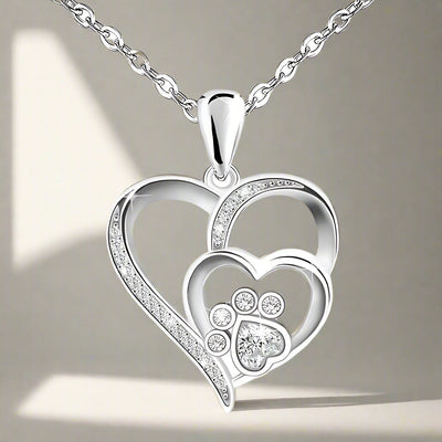 Aurielle™ | Paw Heart Pendant Necklace