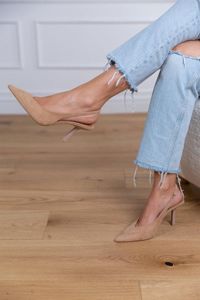 Marlena™ | Nude Slingback Heels