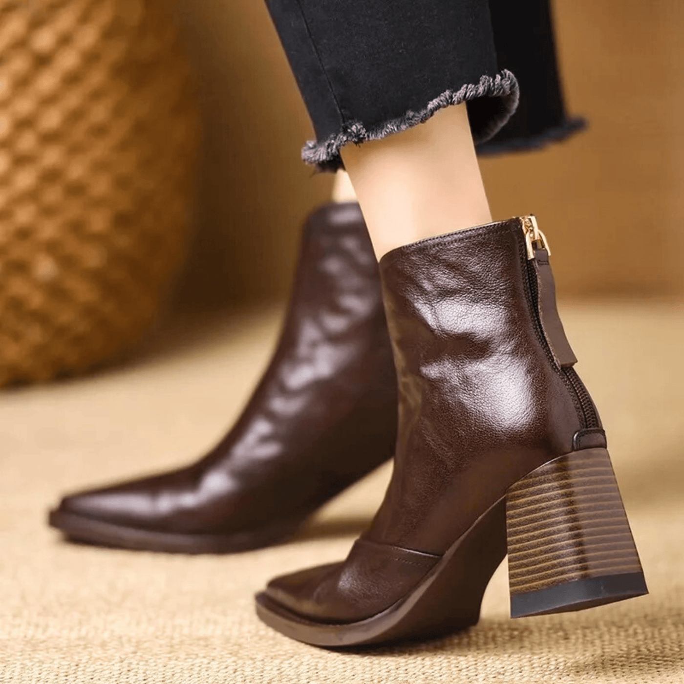 Selina™ | Mid-Heel Ankle Boots